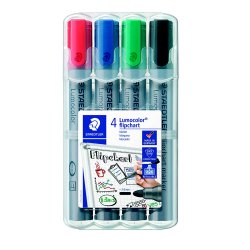 Lumocolor&reg; flipover marker 356 WP4, 4 farver